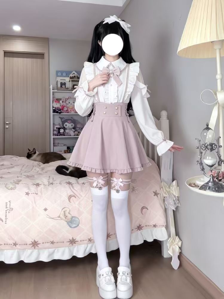 Japon Tatlı Lolita 2 Parça Set - Elastic Lace Trim incelemesi ve fiyatı