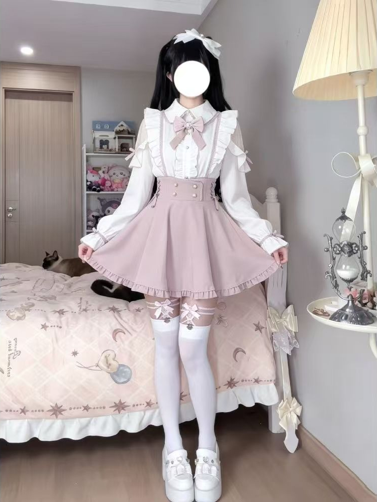 Japon Tatlı Lolita 2 Parça Set - Elastic Lace Trim incelemesi ve fiyatı