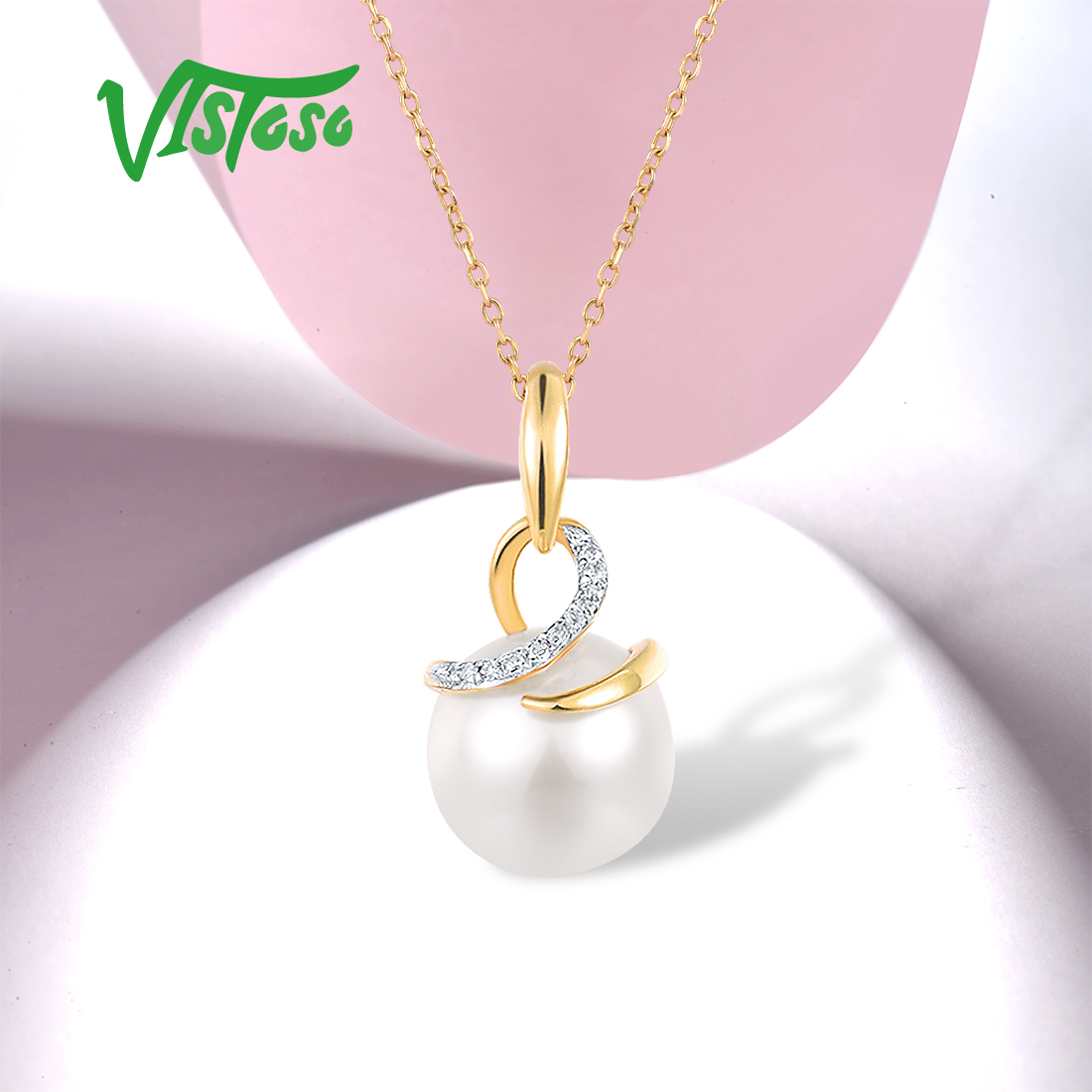 VISTOSO orijinal 9K 375 sarı a - Pearl Trim Chain incelemesi ve fiyatı