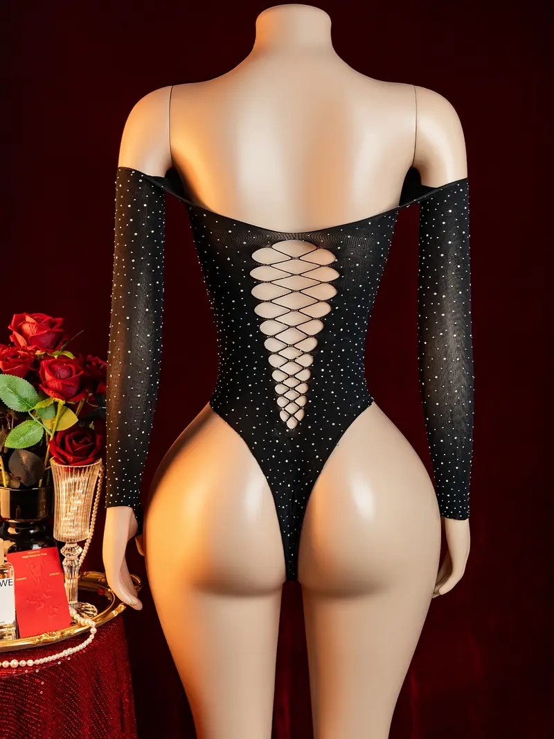 Rhinestone Fishnet Hollow Baby - Crystal Mesh Fabric incelemesi ve fiyatı