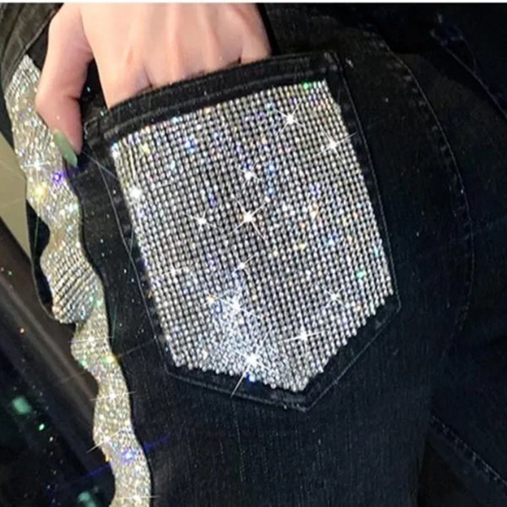 Lüks Taklidi Yamalar Jean Apli - Hotfix Rhinestone Sheet incelemesi ve fiyatı