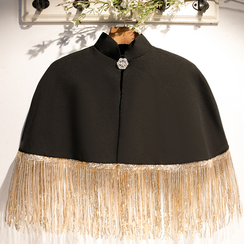 Kadın bahar yaz siyah kontrast - Tassel Fringe Trim incelemesi ve fiyatı